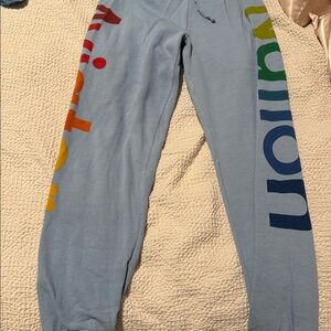 Light blue aviation sweatpants